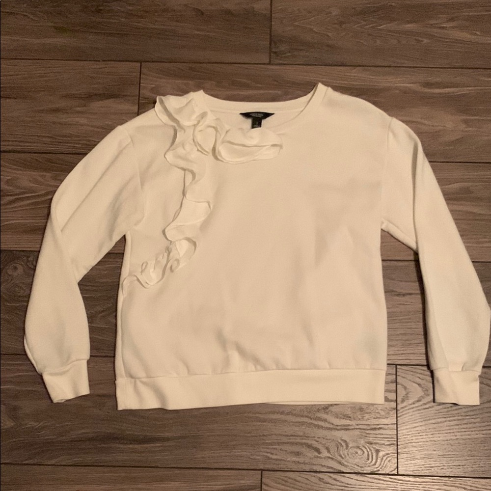 Simply Vera Vera Wang Ivory Ruffle Top